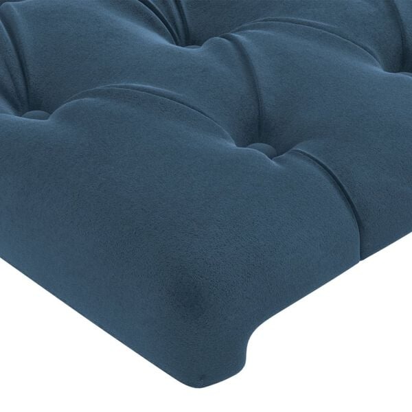 2x Donkerblauw Fluweel Hoofdbord 80cm - 40% Korting!