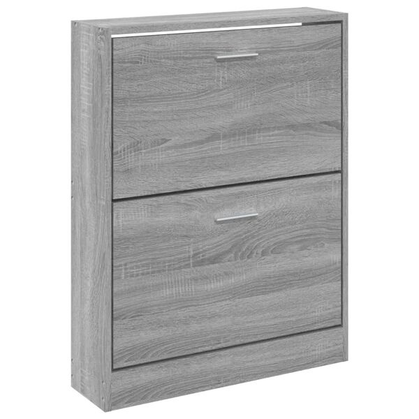 vidaXL Schoenenkast Grijs Sonoma 59x17x81cm - 40% Korting!