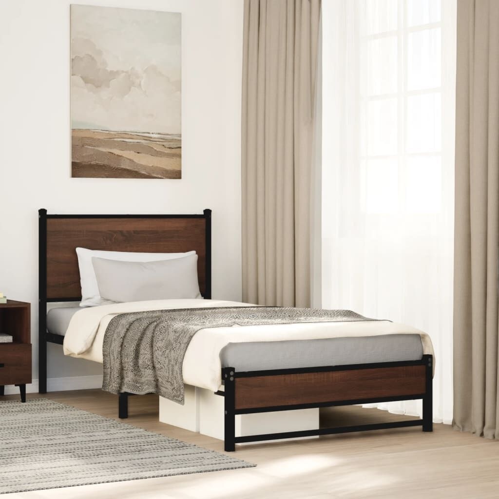 VidaXL Bedframe 80x200 Bruin Eiken - 40% Korting!