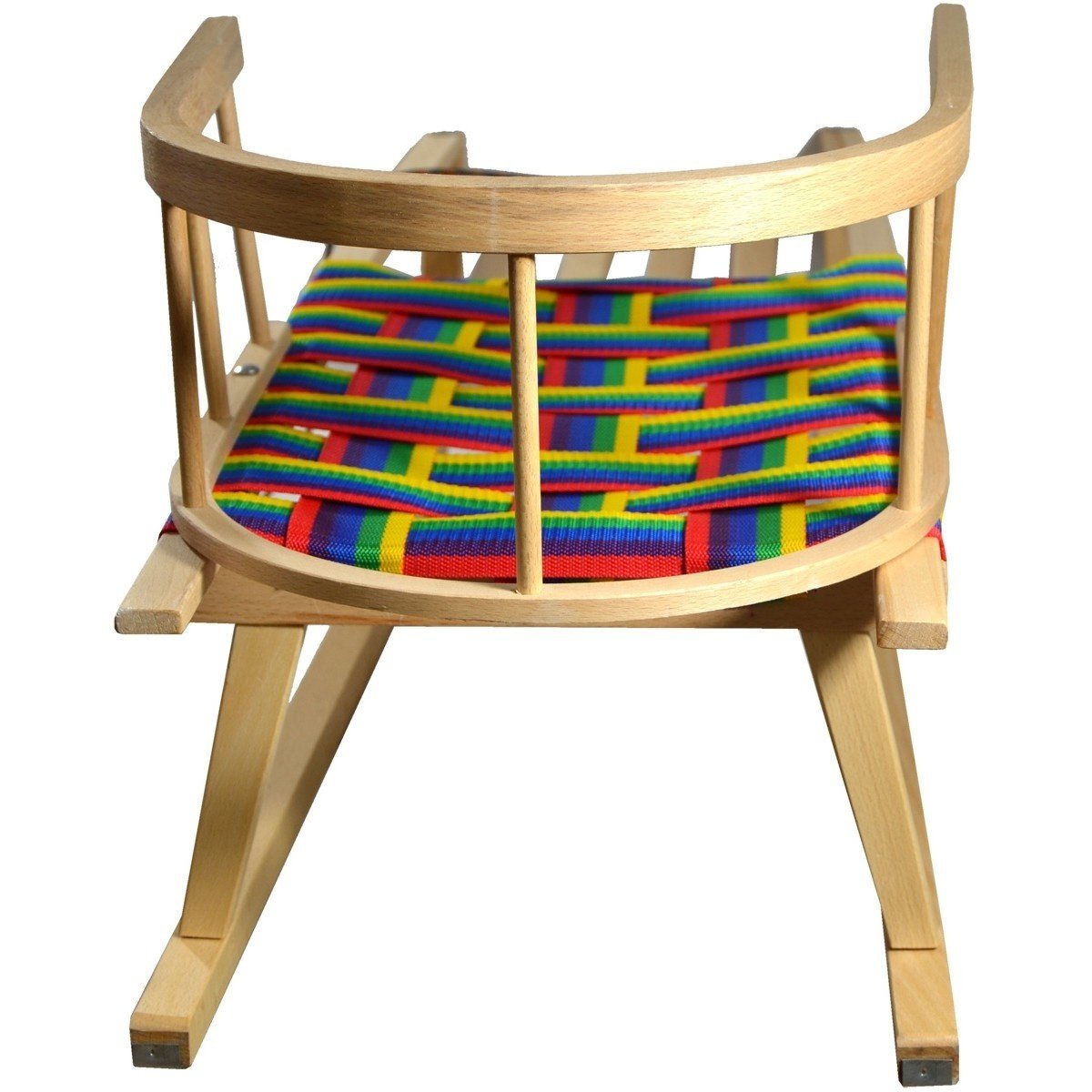 Houten Slee met Rugleuning & Gevlochten Zitting - 40% Korting!