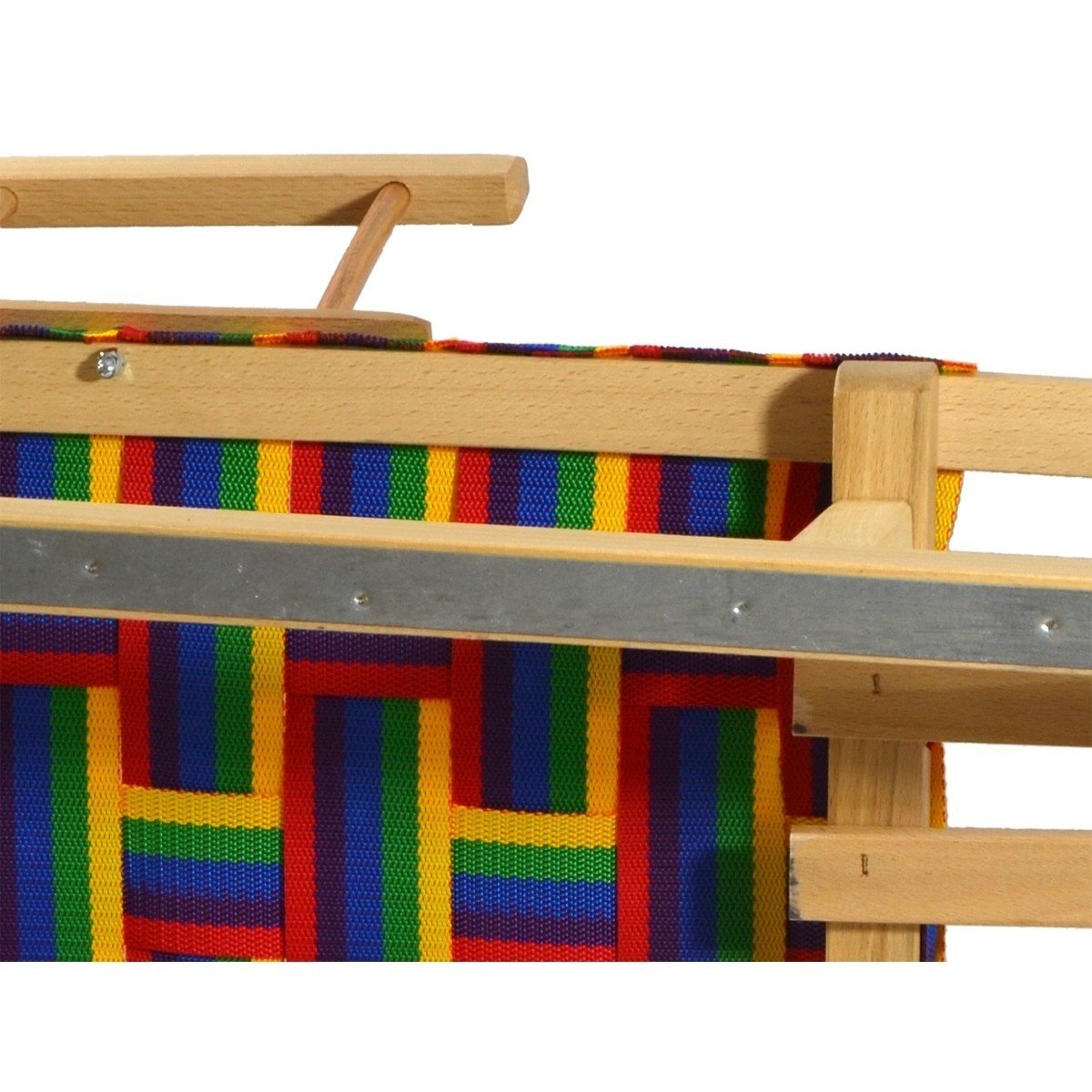 Houten Slee met Rugleuning & Gevlochten Zitting - 40% Korting!