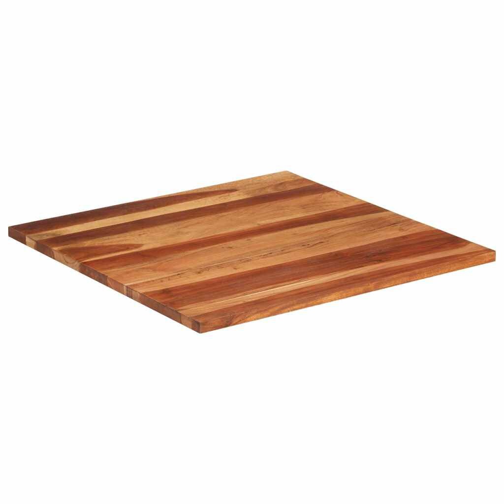 VidaXL Acacia Tafelblad 80x80cm - Massief Hout - 40% Korting!
