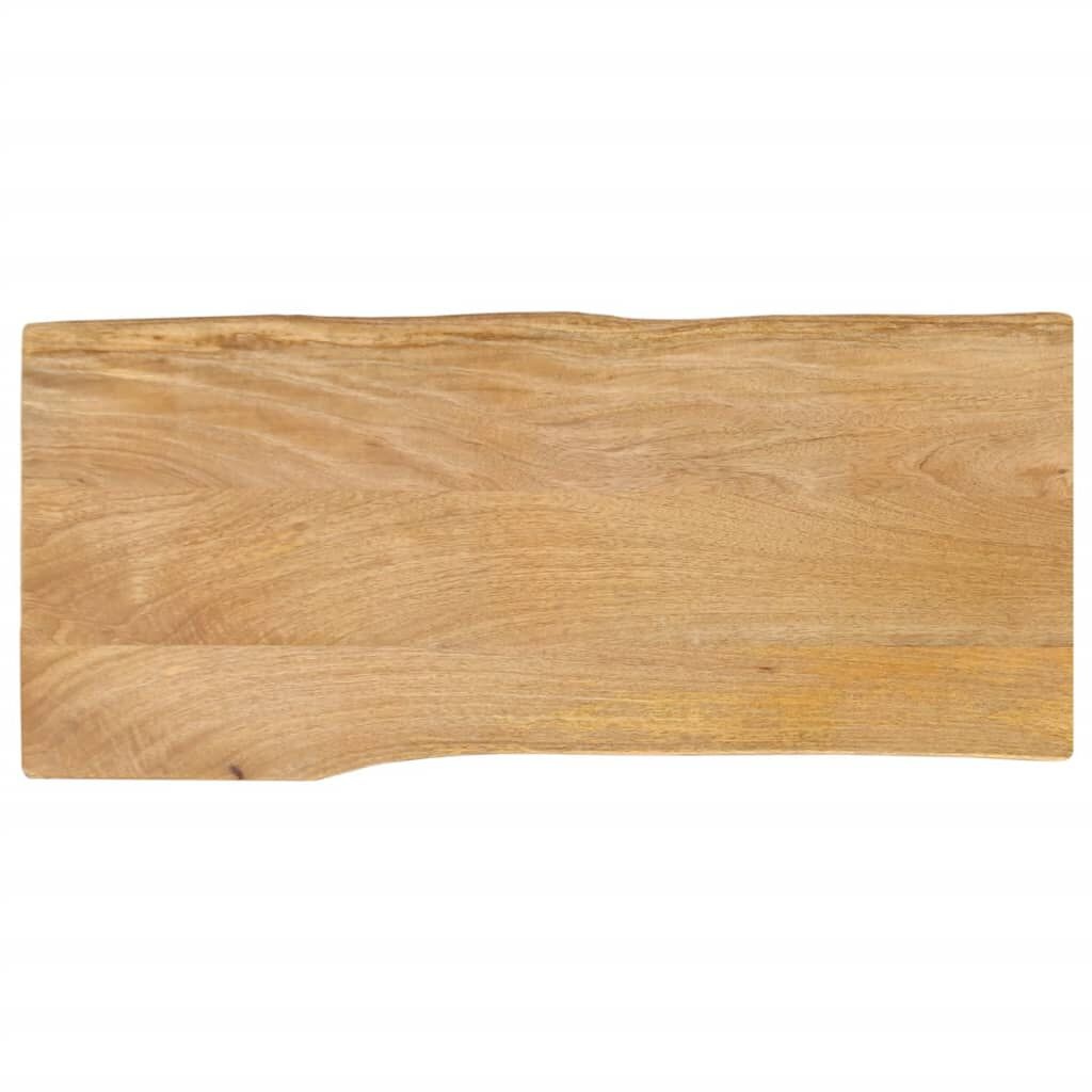 Massief Mango Tafelblad 100x40cm - Natuurlijke Rand - 55% Korting!