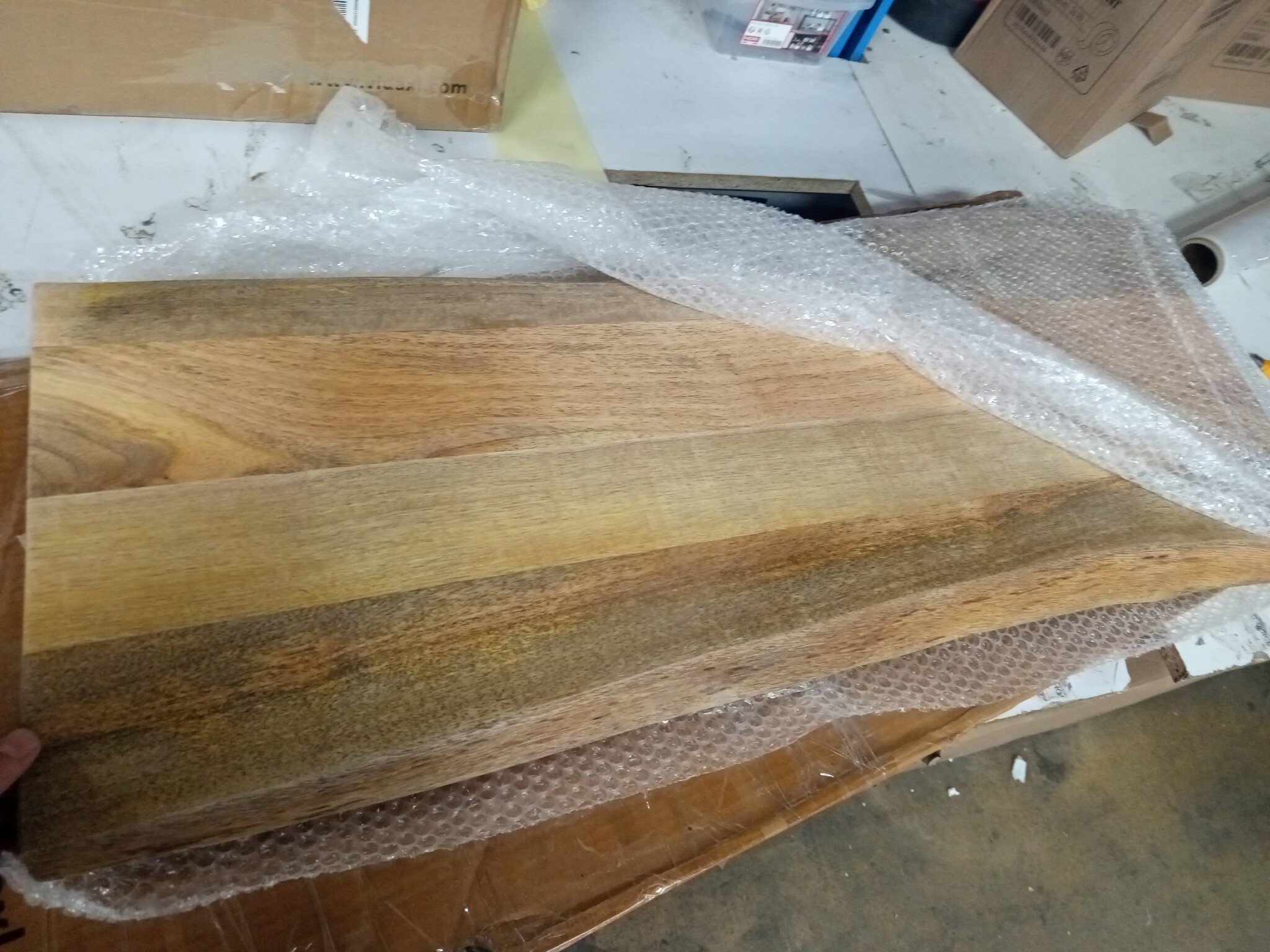 Massief Mango Tafelblad 100x40cm - Natuurlijke Rand - 55% Korting!