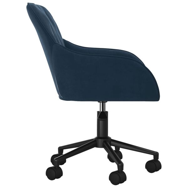 VidaXL Draaibare Kantoorstoel Fluweel Blauw -40%