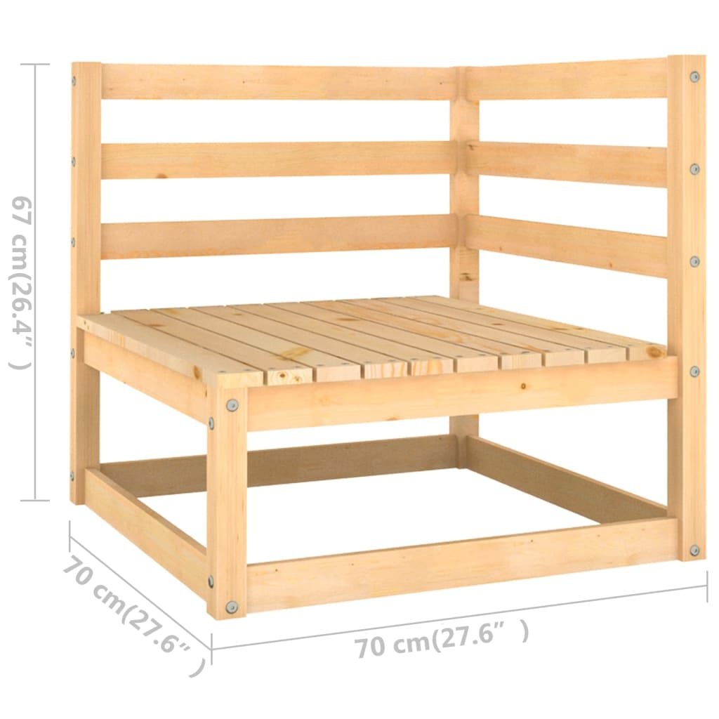 VidaXL Tuinhoekbank Grenenhout -53%! Nieuw!