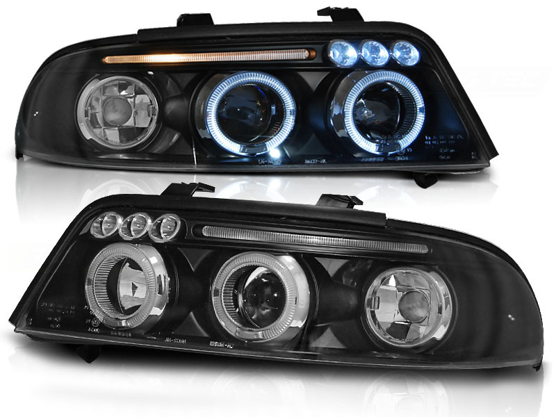 Audi A4 Angel Eyes Koplampen 99-09 - Zwart - 40% Korting!
