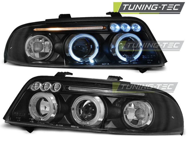Audi A4 Angel Eyes Koplampen 99-09 - Zwart - 40% Korting!