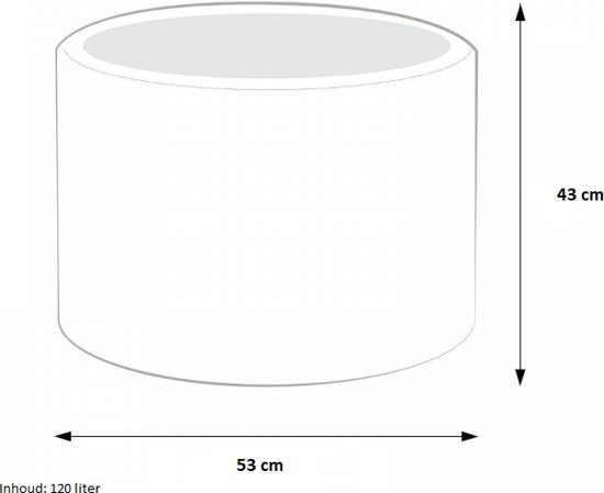 Poef Kunstleer Cappuccino 43x53cm - 40% Korting!