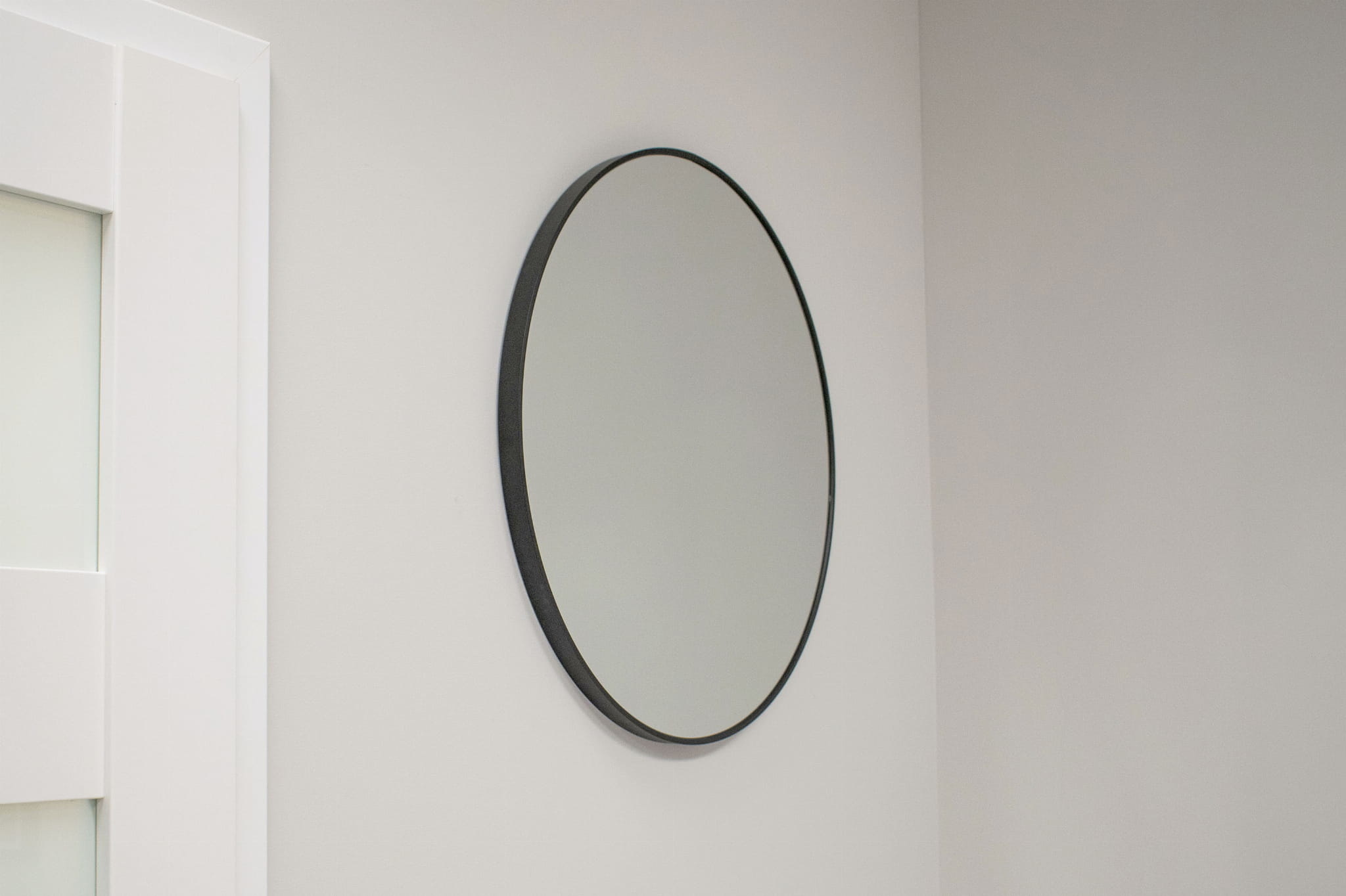 Ronde Spiegel Zwart Ø80cm - Retourdeal! 40% Korting