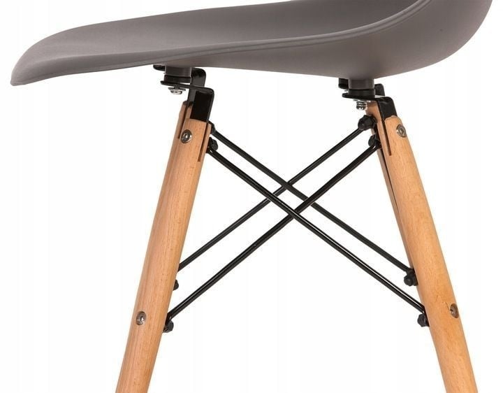 Eetkamerstoelen Set (4) Donkergrijs - 40% Korting!