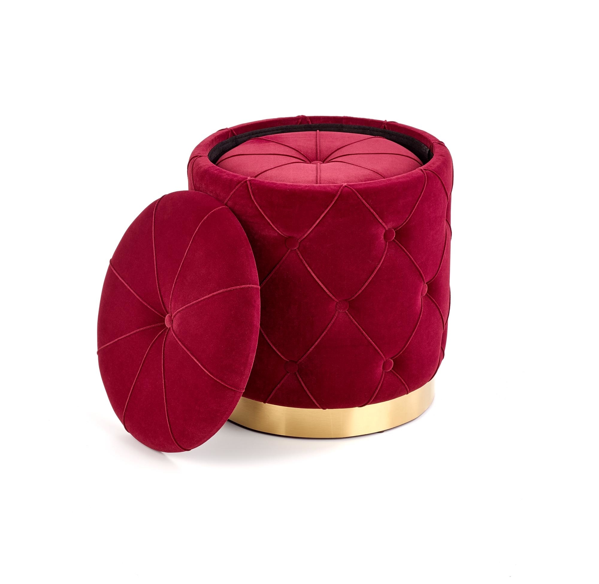 POLLY Poef Set Bordeaux - Opbergruimte - 40% Korting!