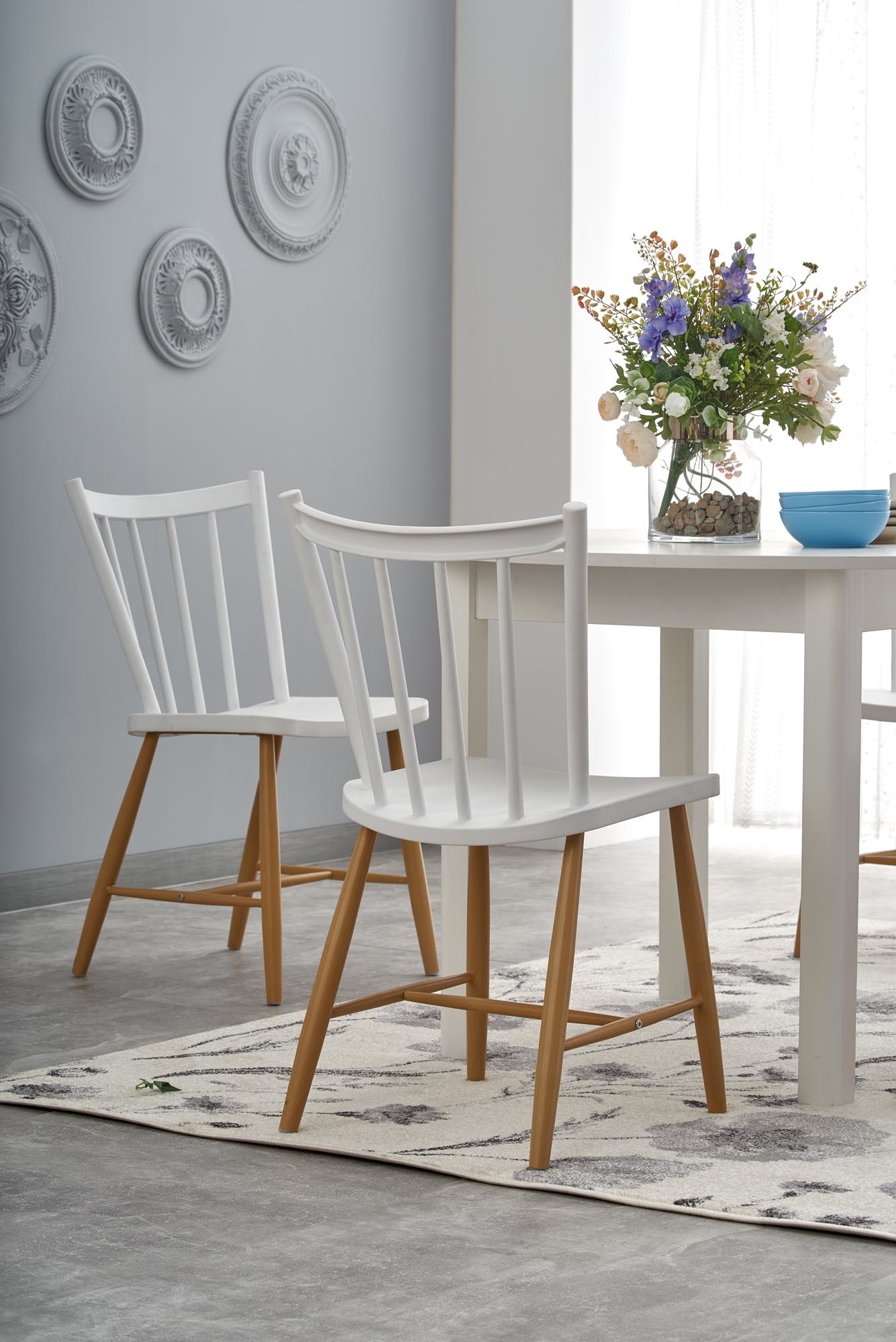 Uitschuifbare Eettafel RINGO - 6 pers. - Wit - 40% Korting!