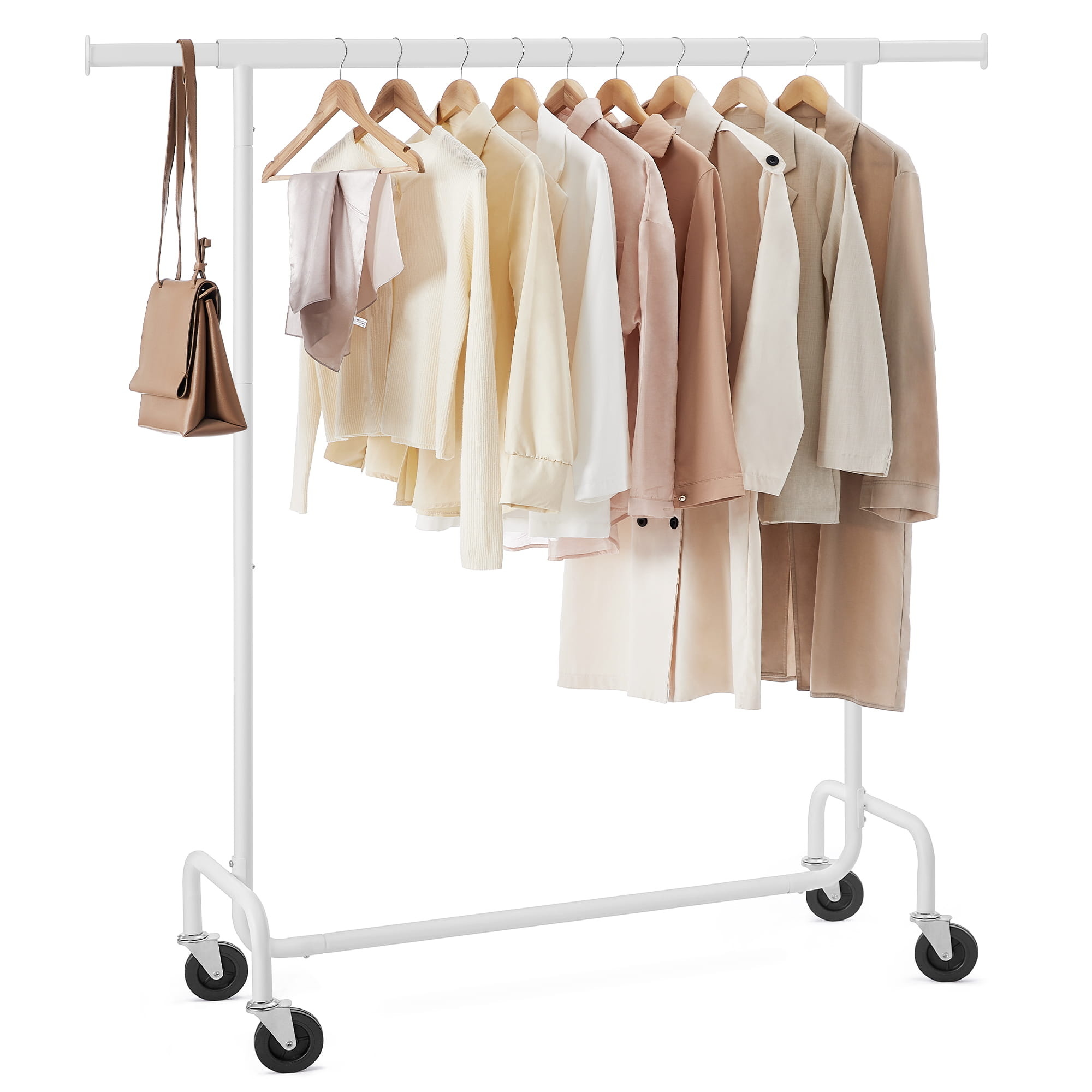 Kledingrek op Wielen Wit - 150cm - 40% Korting!