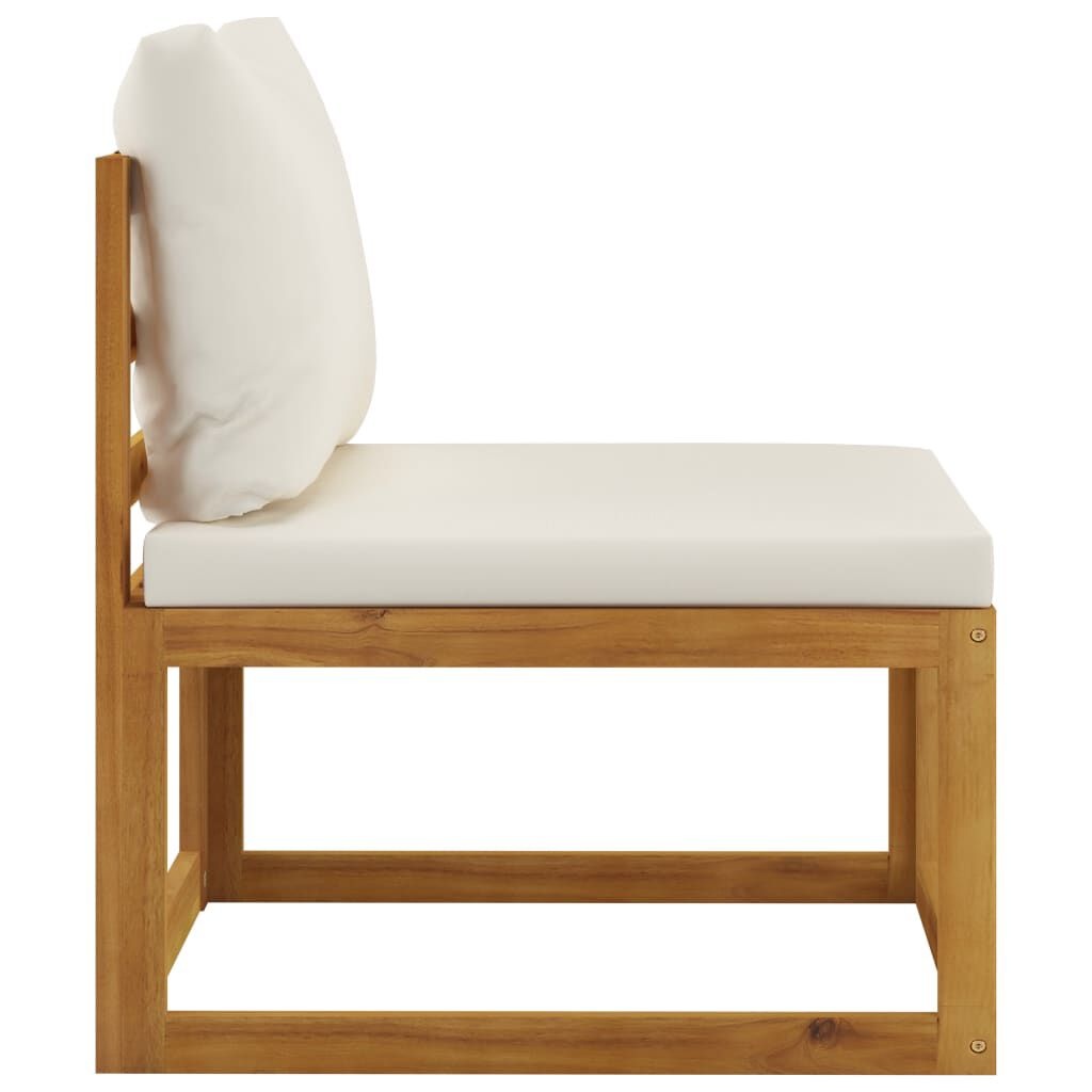Loungehoek Acaciahout Crème -46%! Zo Goed Als Nieuw!