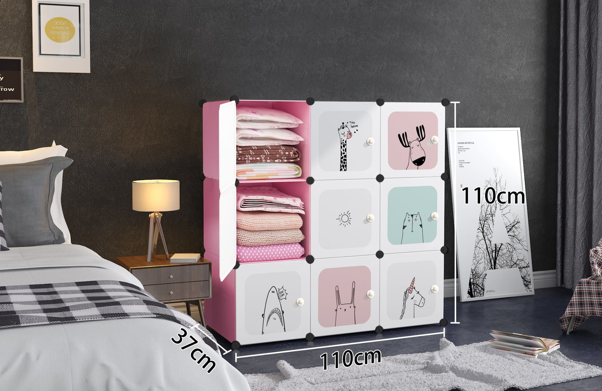 Roze Speelgoedkast Sprookjes - Modulair - 40% Korting!