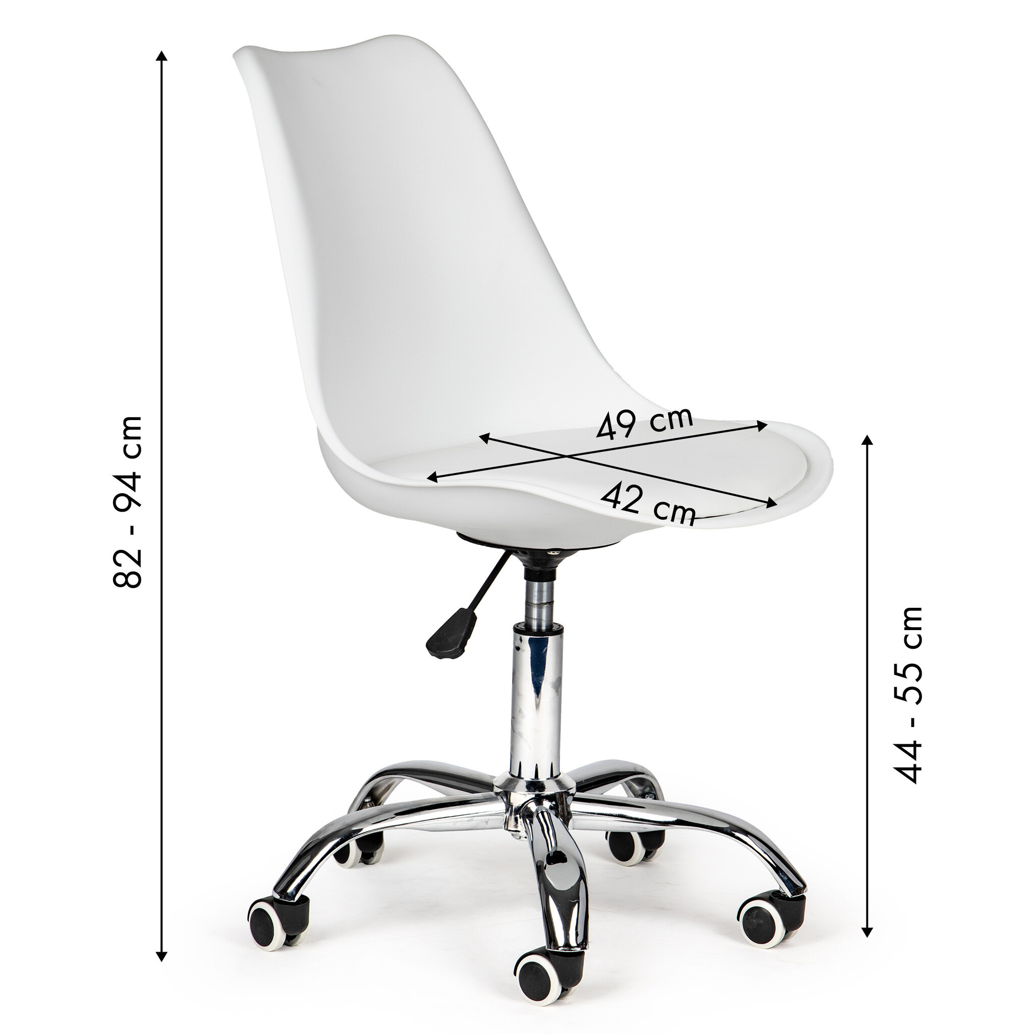 Bureaustoel Wit - Verstelbaar & Ergonomisch - 40% Korting!