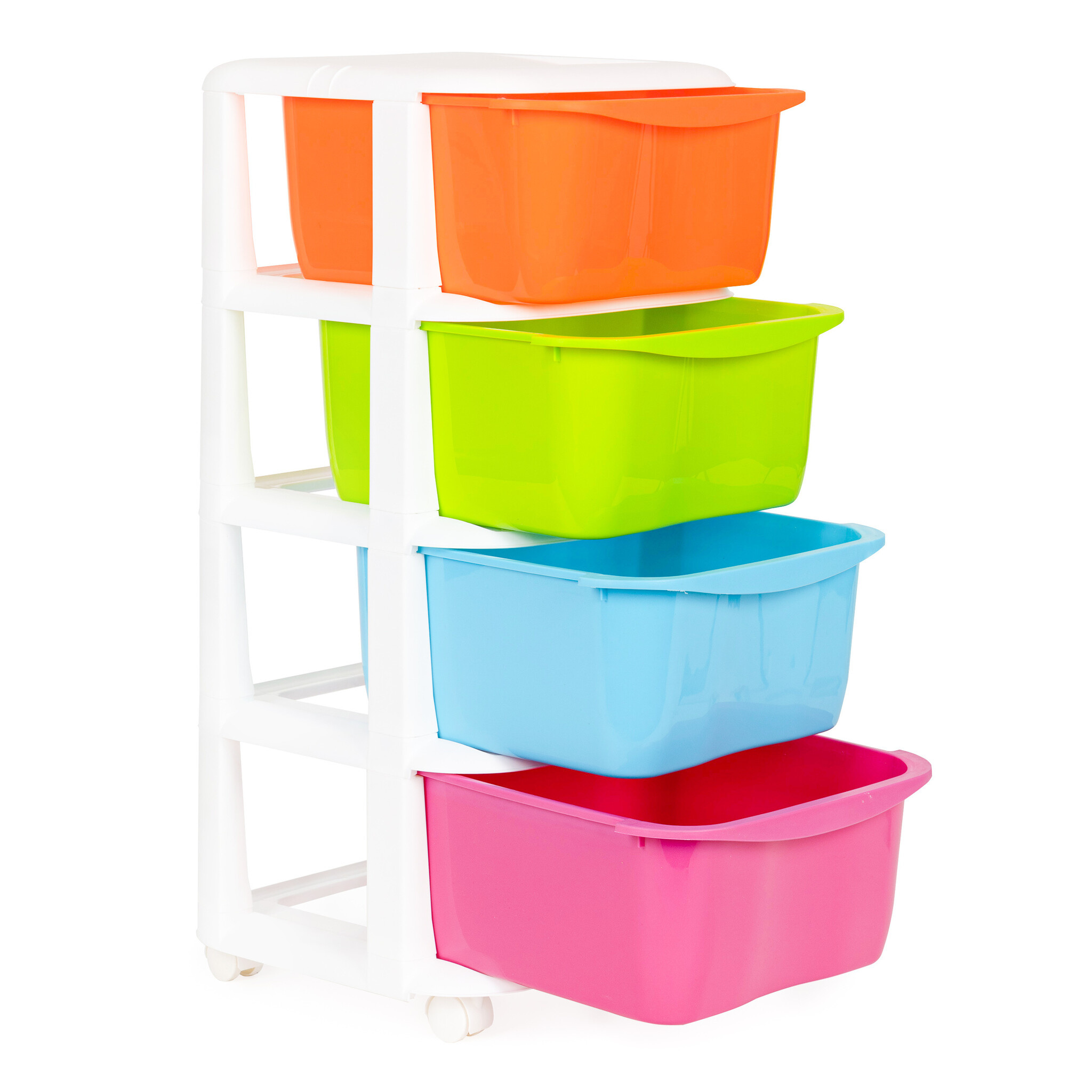 Organizer op Wieltjes - Multicolor/Wit - 40% Korting!