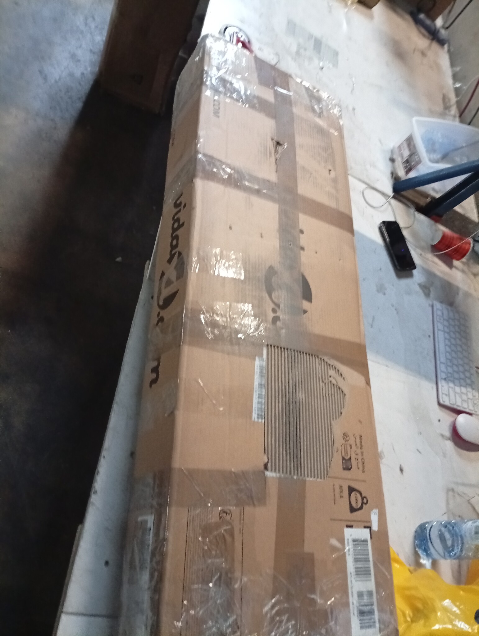 Dressoir Wit Bewerkt Hout 50x34x96cm - 55% Korting!