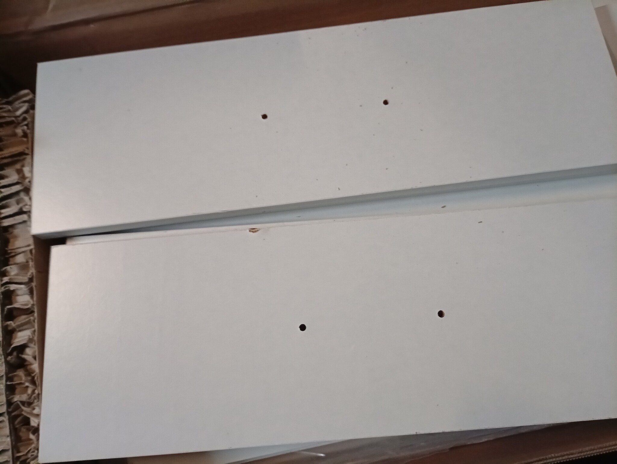 Dressoir Wit Bewerkt Hout 50x34x96cm - 55% Korting!