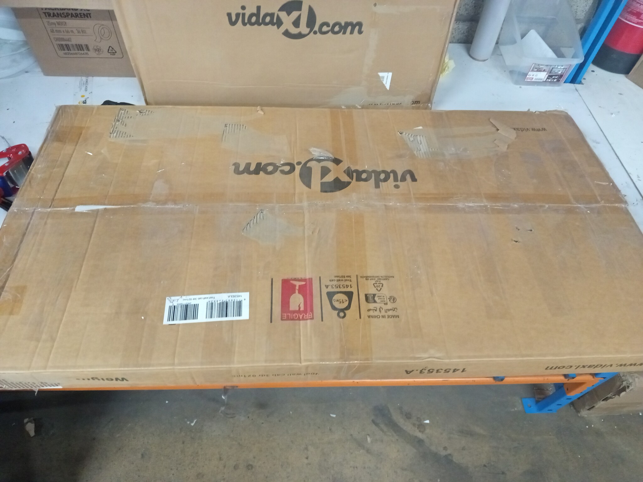 vidaXL Gereedschapskast Grijs/Zwart - Wandmodel - 60% Korting!