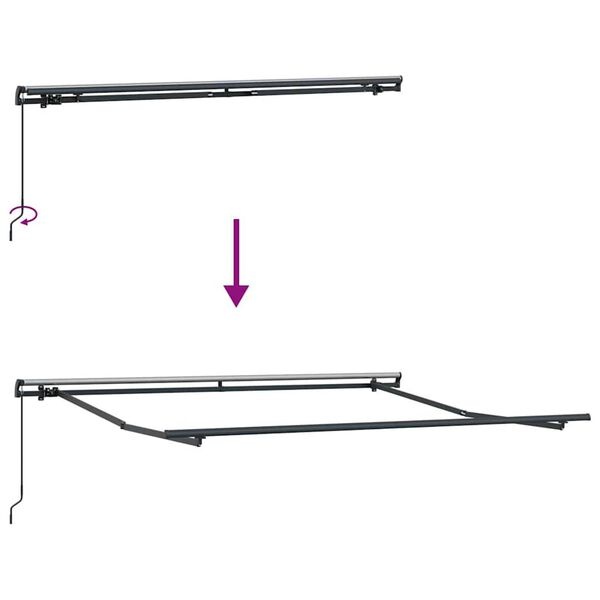 Markies Antraciet 3,5x2,5m - Handmatig - 56% Korting!