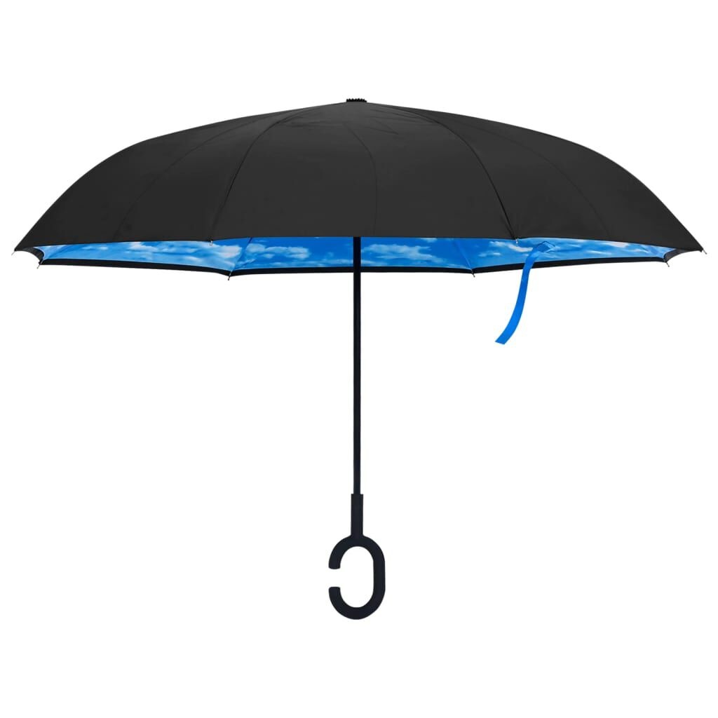 vidaXL Paraplu Zwart C-Handgreep 108cm - 47% Korting!