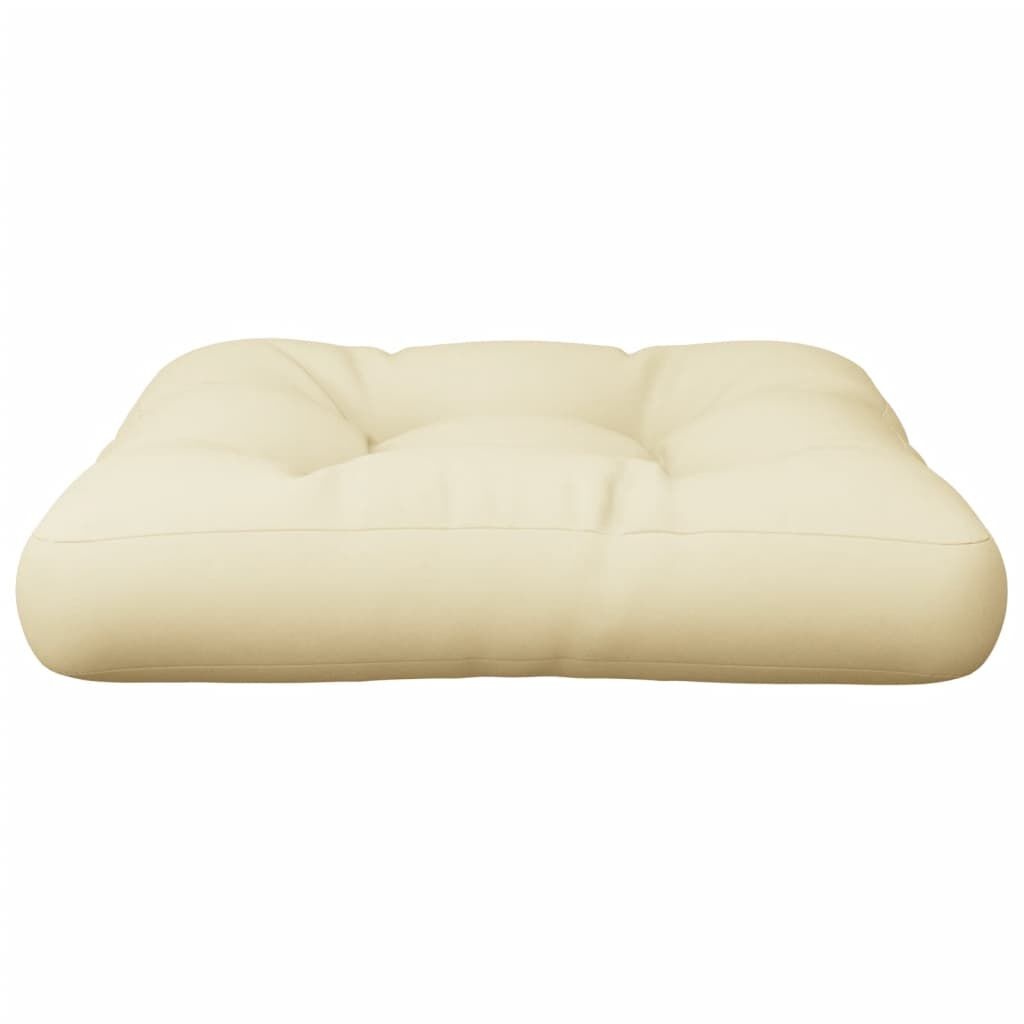 VidaXL Palletkussen Crème 50x50x12cm - 65% Korting!