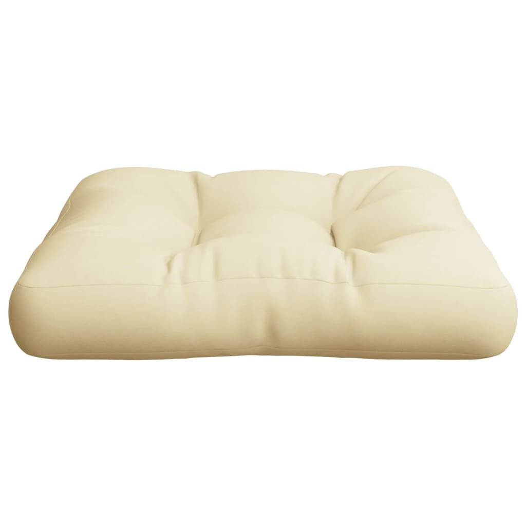 VidaXL Palletkussen Crème 50x50x12cm - 65% Korting!
