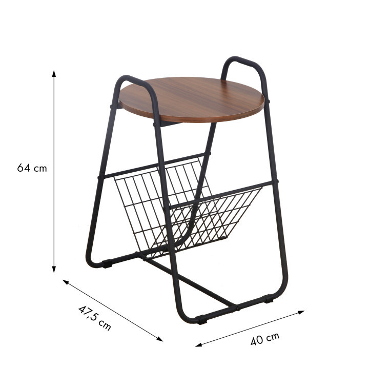 Bijzettafel met Tijdschriftenhouder - 40% Korting!