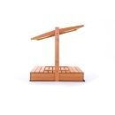 Zandbak Hout met Dak & Bankjes 140x140 Groen - 40% Korting!