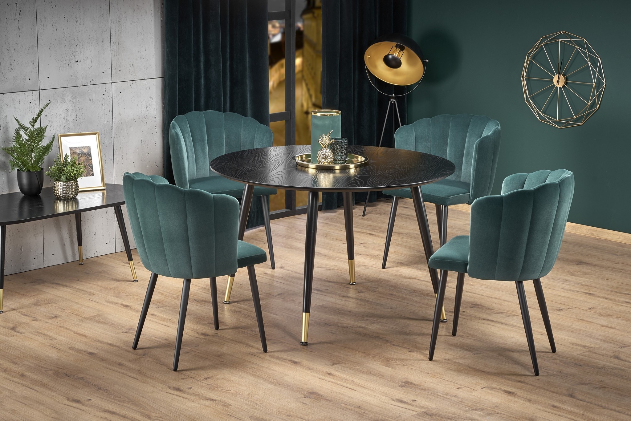 EMBOS Ronde Eettafel Zwart 120cm - 40% Korting!
