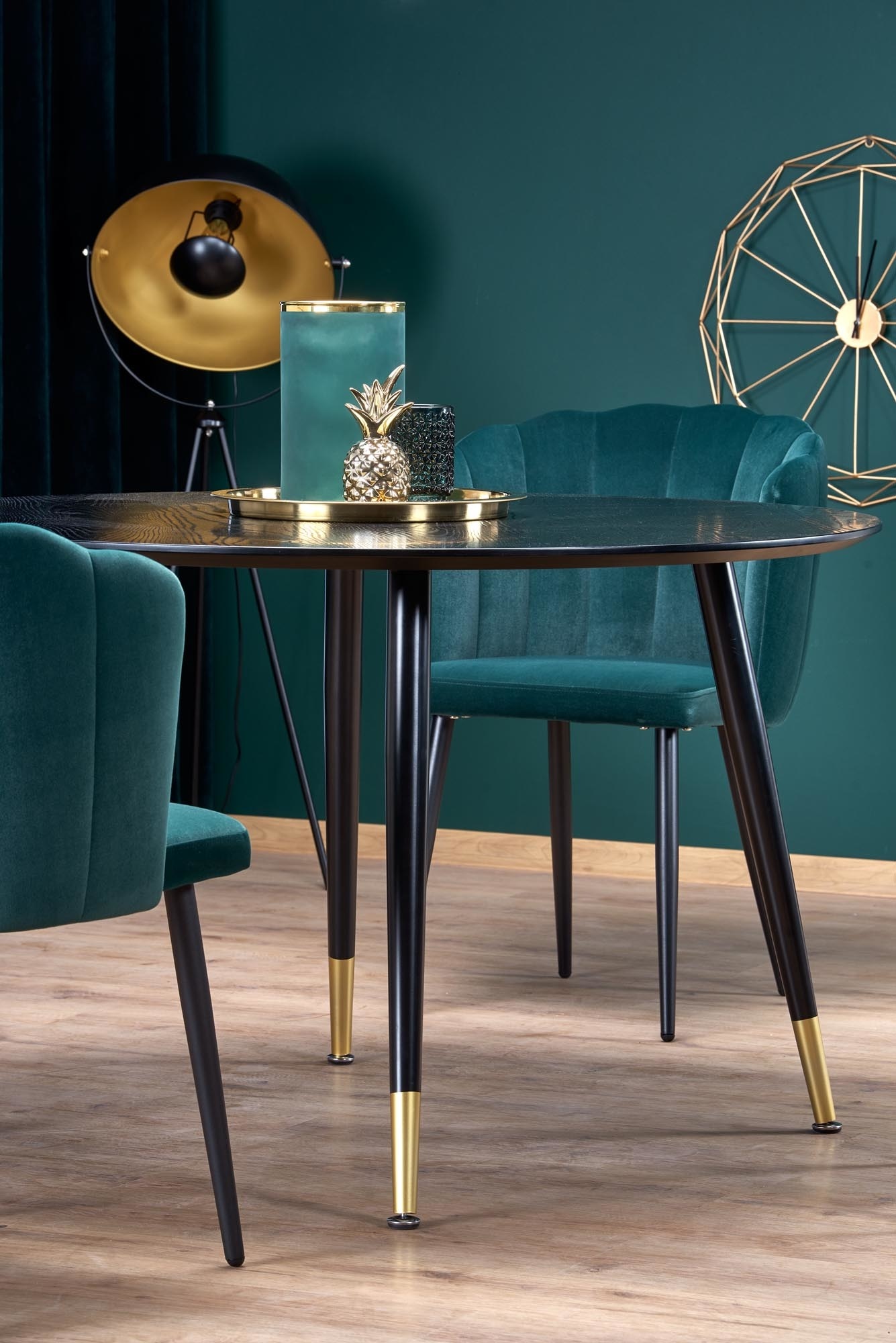 EMBOS Ronde Eettafel Zwart 120cm - 40% Korting!