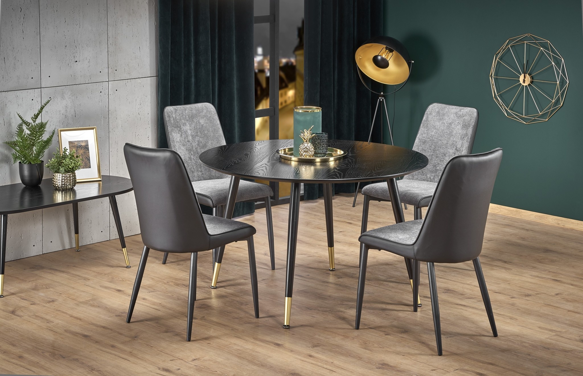 EMBOS Ronde Eettafel Zwart 120cm - 40% Korting!