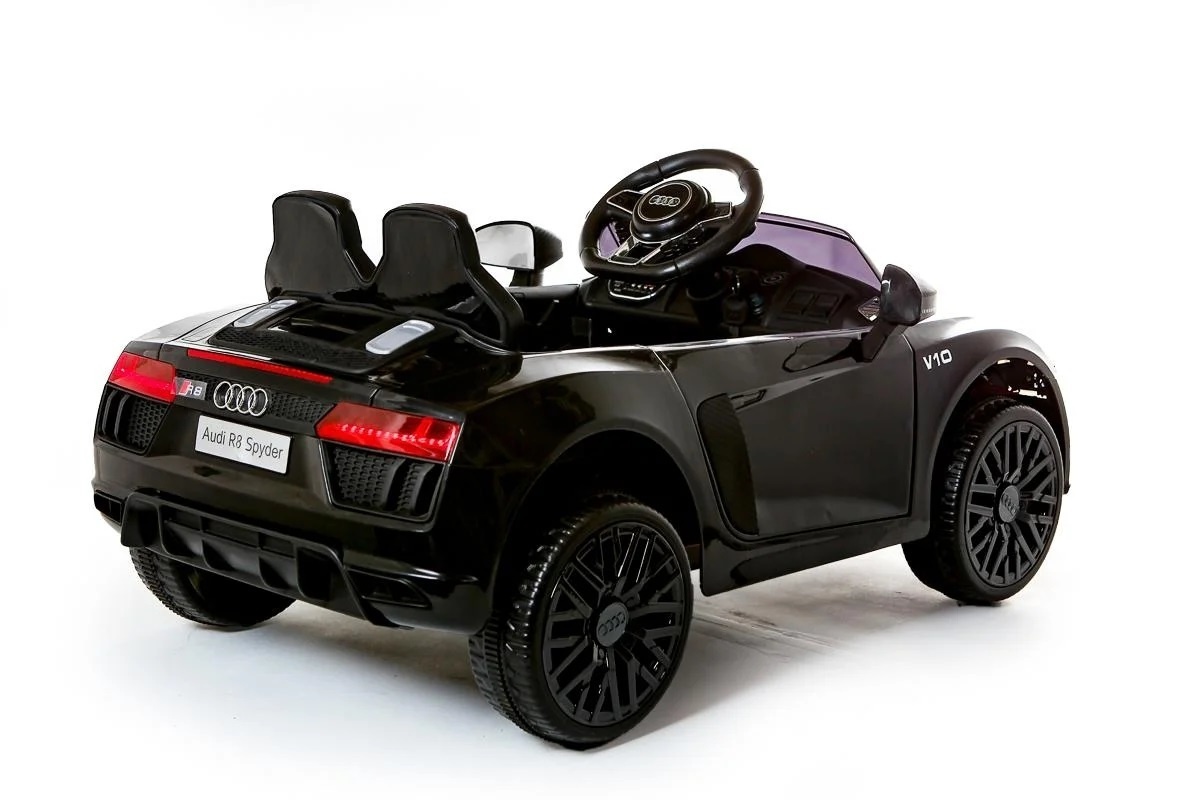 Audi R8 Spyder Elektrische Kinderauto Zwart - 40% Korting!