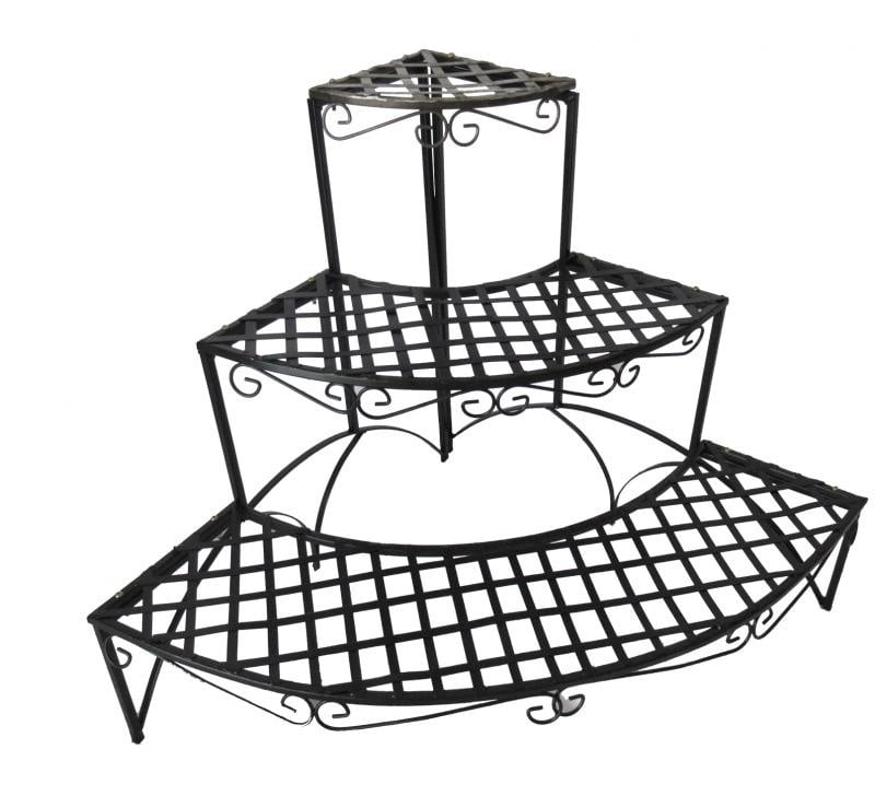 Gardenline Plantenrek Zwart - Opklapbaar - 60x60cm - 40% Korting!