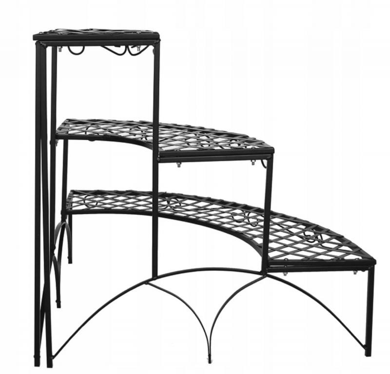 Gardenline Plantenrek Zwart - Opklapbaar - 60x60cm - 40% Korting!