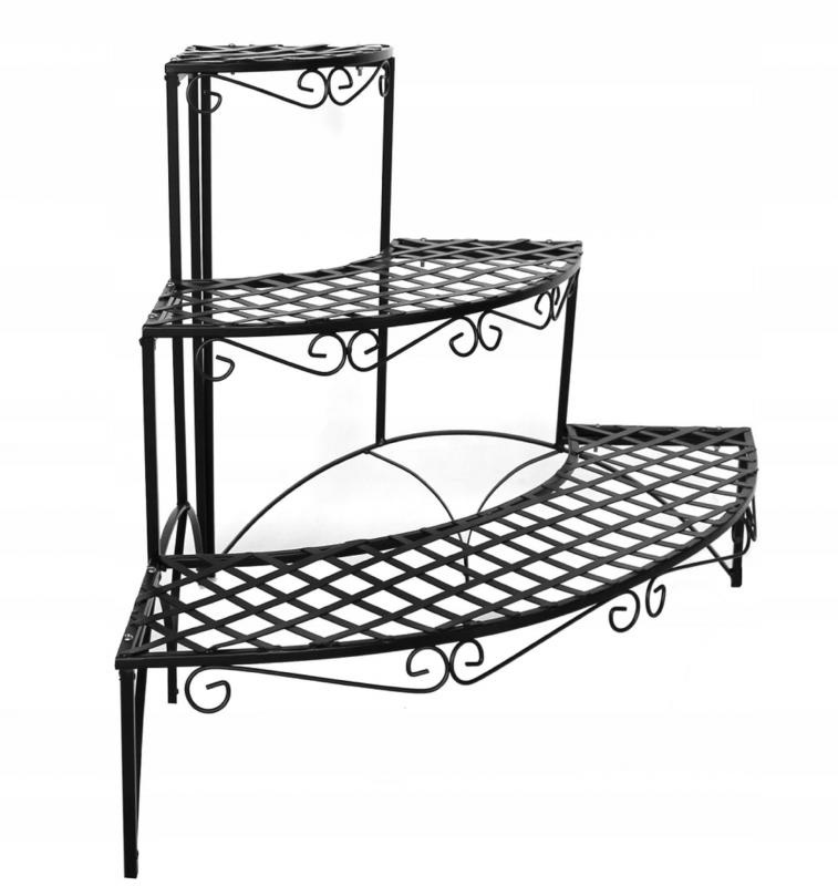 Gardenline Plantenrek Zwart - Opklapbaar - 60x60cm - 40% Korting!