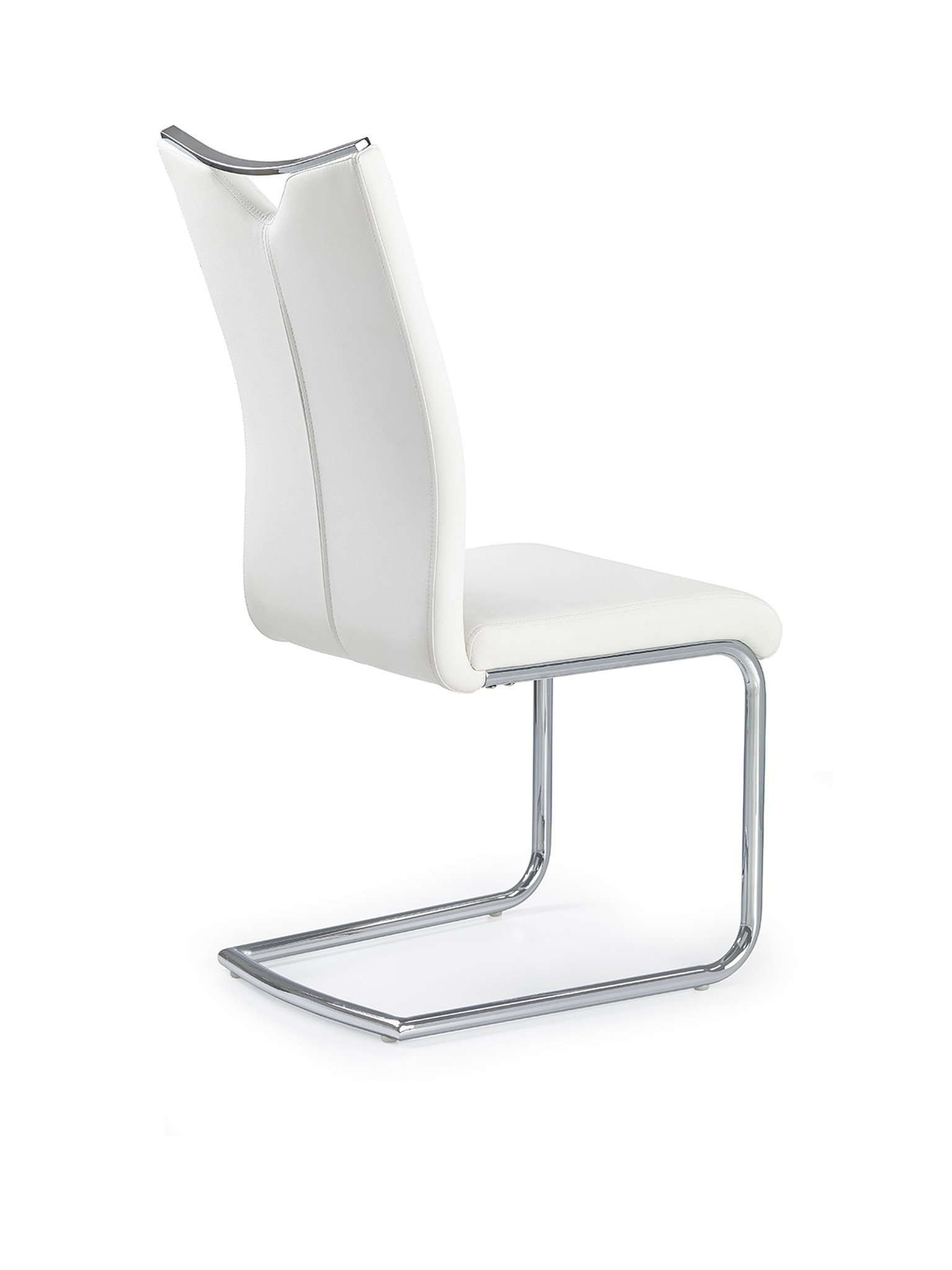 Eco Leren Eetkamerstoel Wit - 40% Korting! (Retour)