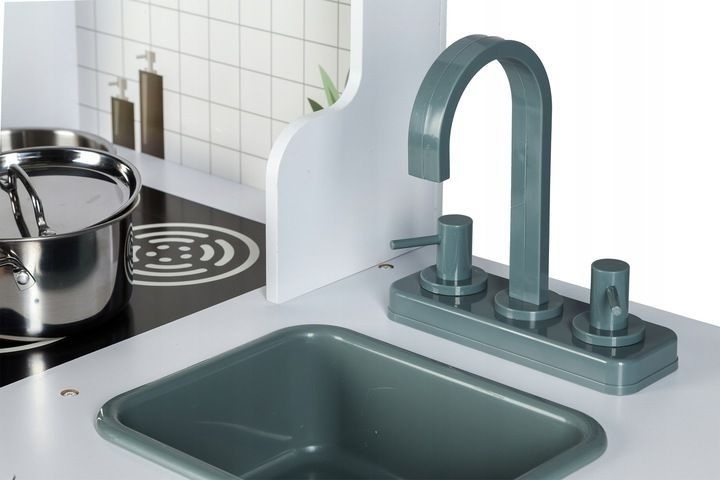 XL Kinderkeuken Grijs/Wit - 40% Korting! (Lichte Gebruiksschade)