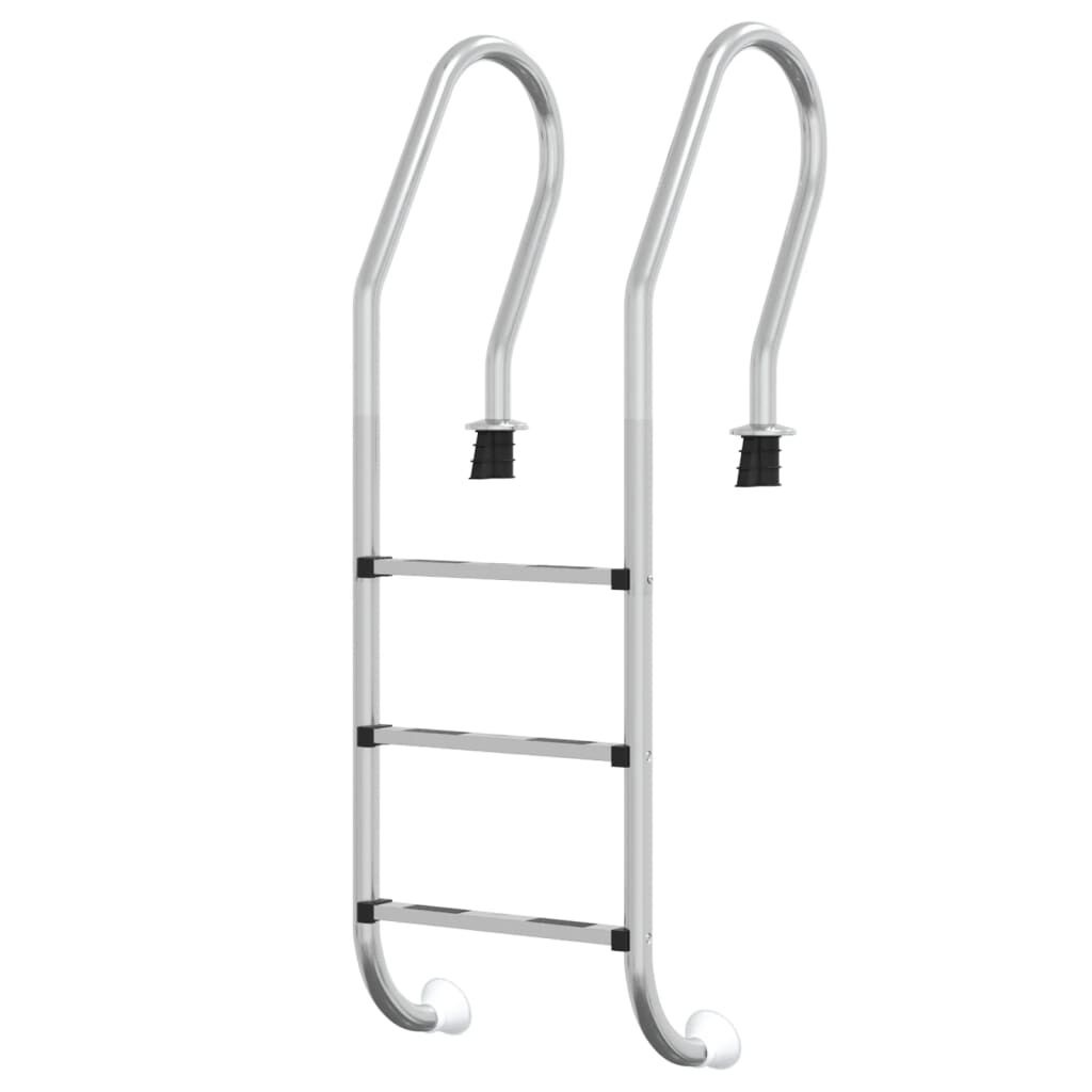 Zwembadladder RVS - 54x38x158 cm - 40% Korting!
