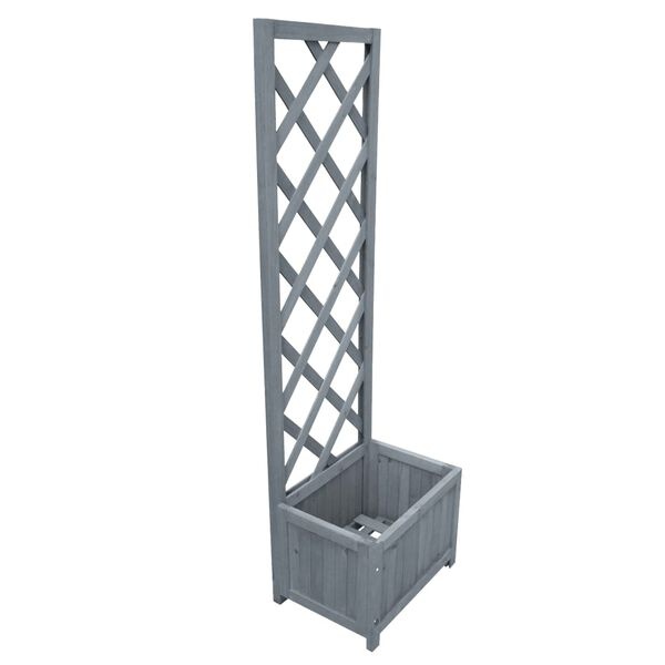 vidaXL Plantenbak met Klimrek Vurenhout - 55% Korting!