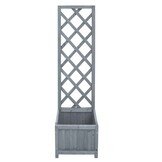 vidaXL Plantenbak met Klimrek Vurenhout - 55% Korting!