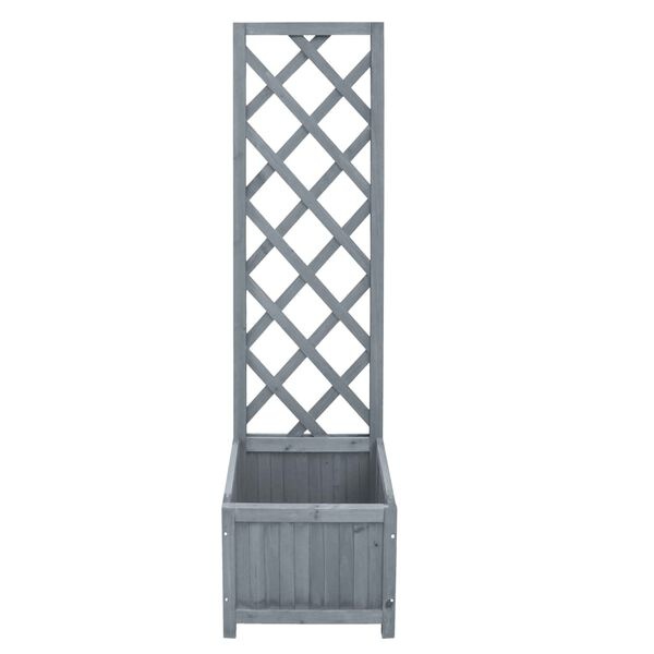 vidaXL Plantenbak met Klimrek Vurenhout - 55% Korting!
