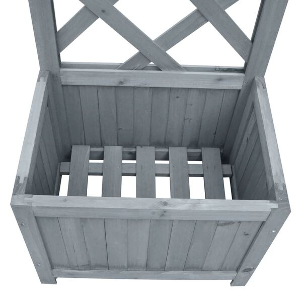 vidaXL Plantenbak met Klimrek Vurenhout - 55% Korting!