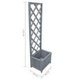 vidaXL Plantenbak met Klimrek Vurenhout - 55% Korting!