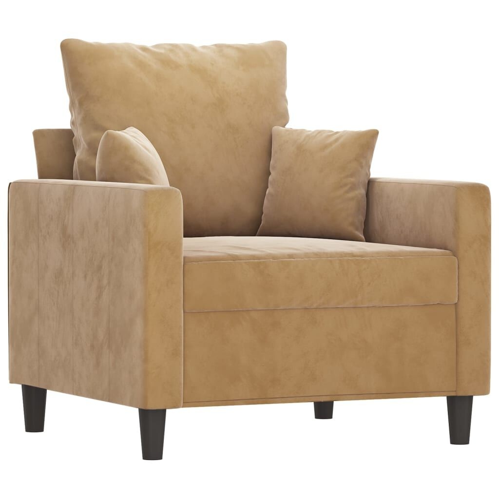 vidaXL Fauteuil 60 cm fluweel bruin
