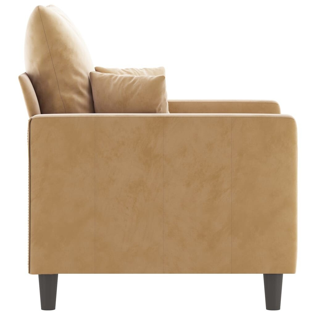 vidaXL Fauteuil 60 cm fluweel bruin