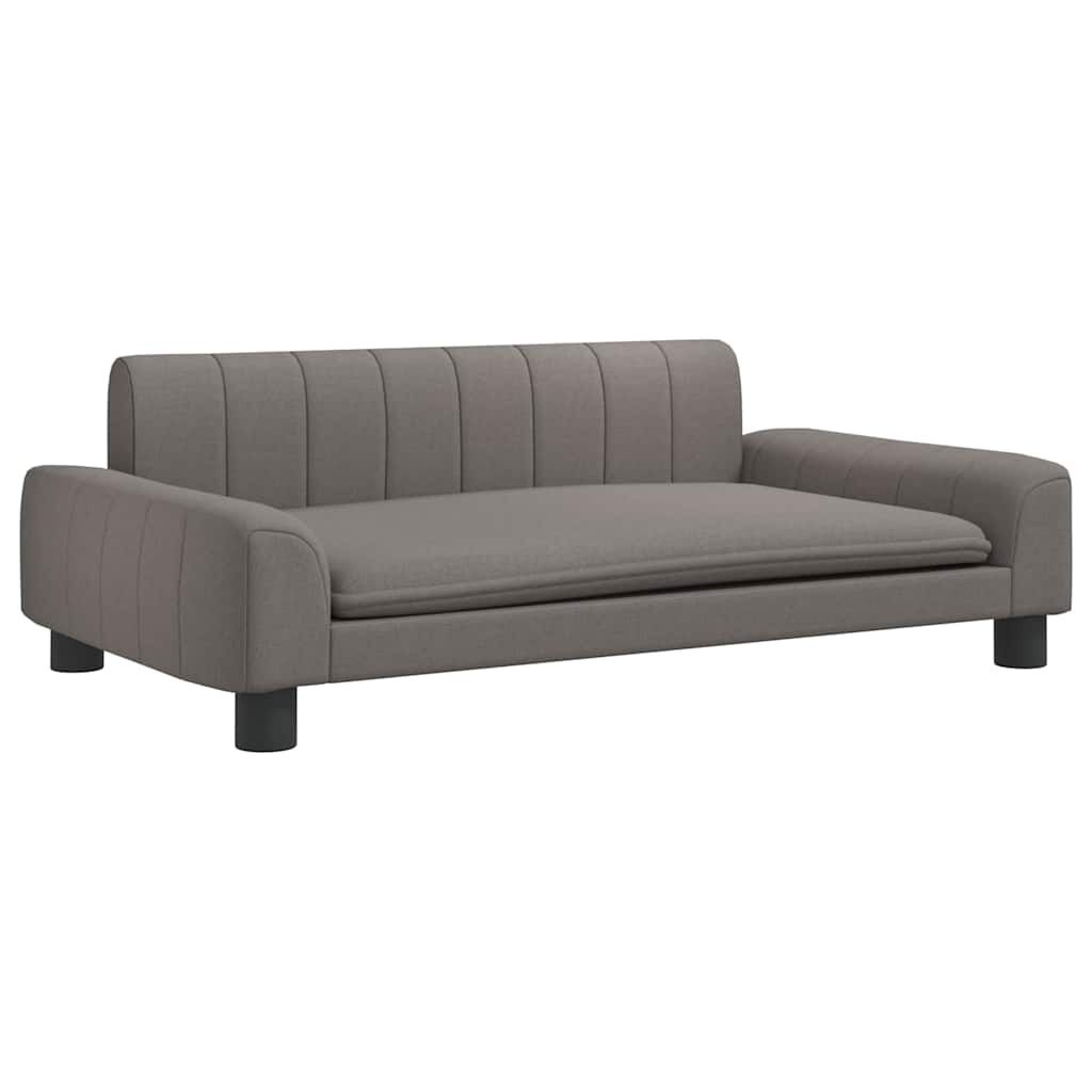 vidaXL Hondenmand 90x53x30 cm stof taupe