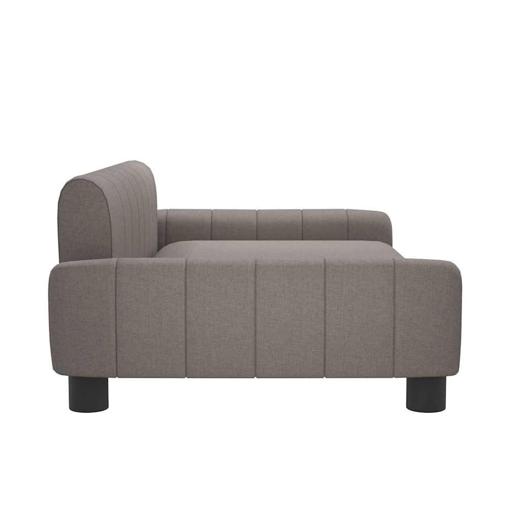 vidaXL Hondenmand 90x53x30 cm stof taupe